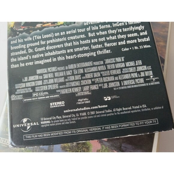 Walt Disney's Dinosaur & Jurassic Park III (Set of 2 VHS, 2001) - Picture 7 of 11